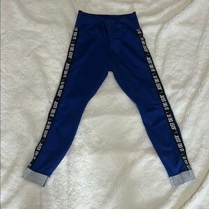 Women’s Nike Blue and Silver Leggings with Athletic Style